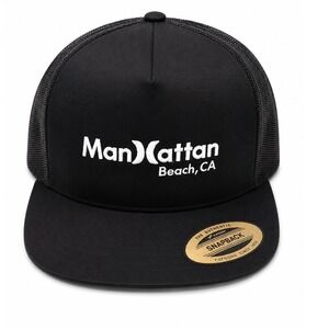 Spyder Hurley Manhattan Beach CA Trucker Hat Black Mesh Snapback MHA000SMTS New